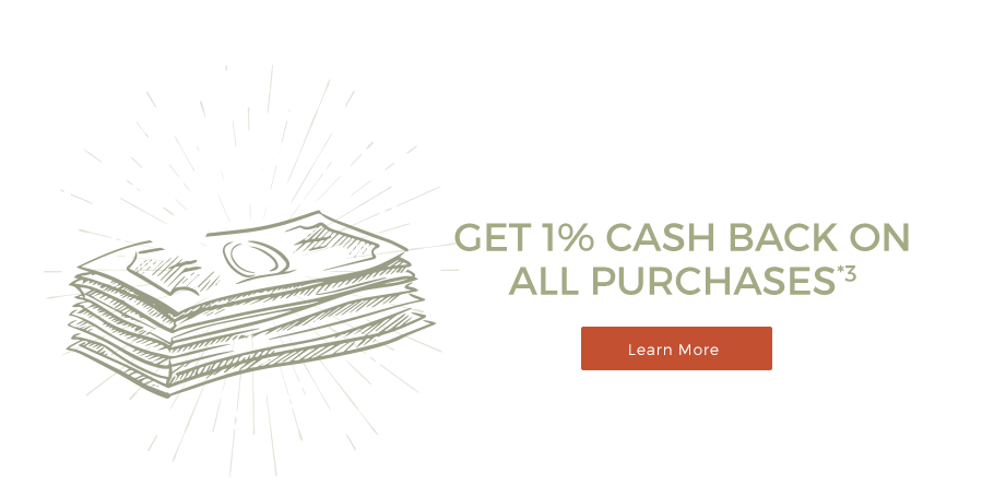 FinancialEdge get 1% cash back on all purchases