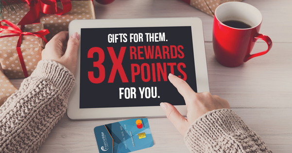 Get 3X the Rewards points by spending $1000 now until December 22, 2018